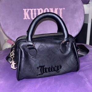 Juicy Couture Embossed Black Mini Bag